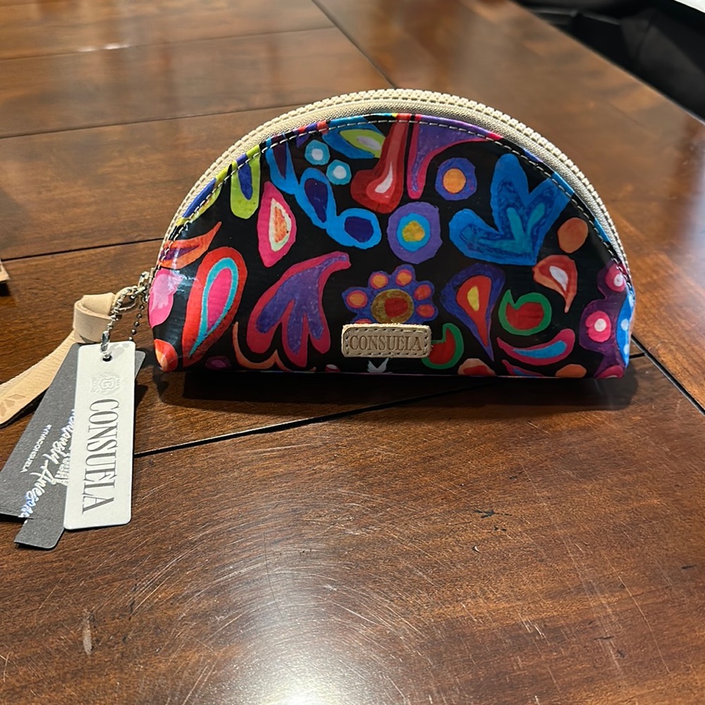 Brand new with tags small Consuela cosmetic bag/ make up vag